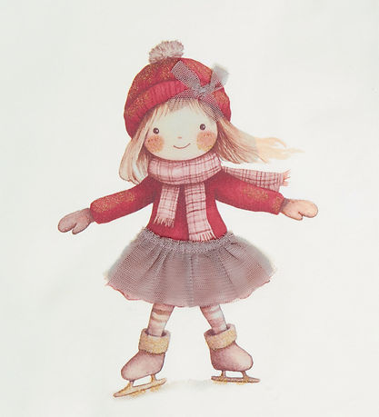 Hust and Claire Bluse - HCAlma - Sugar m. Skøjter