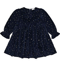 Hust and Claire Kjole - Velour - HCDonna - More Navy m. Guld Hje