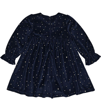 Hust and Claire Kjole - Velour - HCDonna - More Navy m. Guld Hust and Claire Kjole - Velour - HCDonna - More Navy m. Guld