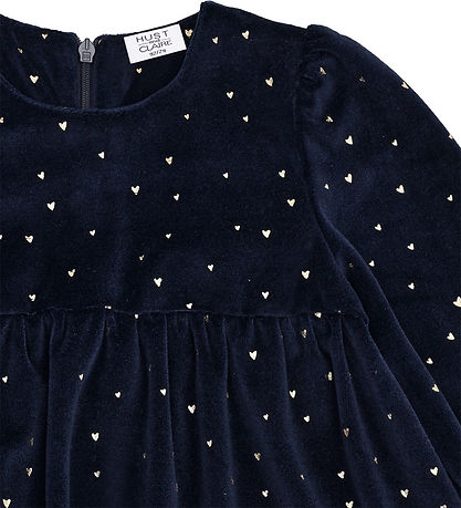 Hust and Claire Kjole - Velour - HCDonna - More Navy m. Guld
