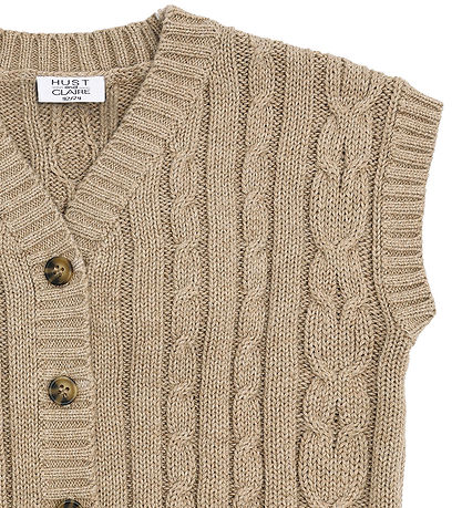Hust and Claire Vest - HCPrinco - Strik - Biscuit Hust and Claire Vest - HCPrinco - Strik - Biscuit