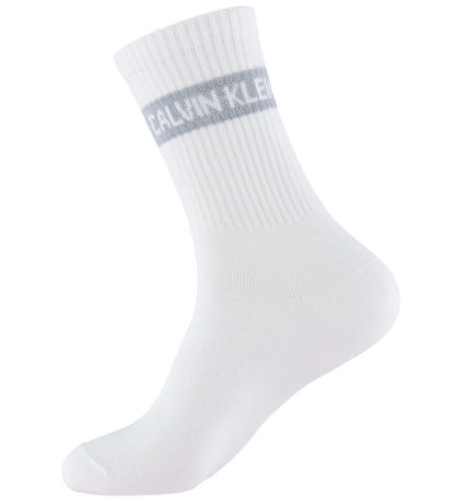 Calvin Klein Strømper - 4-pak - Hvid/Sort Calvin Klein Strømper - 4-pak - Hvid/Sort