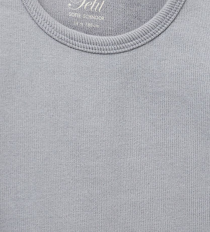 Sofie Schnoor T-shirt - Rib - Stone Blue Sofie Schnoor T-shirt - Rib - Stone Blue