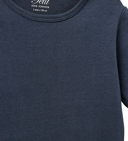 Sofie Schnoor T-shirt - Rib - Dark Blue Sofie Schnoor T-shirt - Rib - Dark Blue