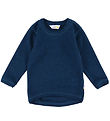 Joha Bluse - Uld - Rib - Mørk Turkis