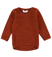 Joha Bluse - Uld - Rib - Rust Joha Bluse - Uld - Rib - Rust