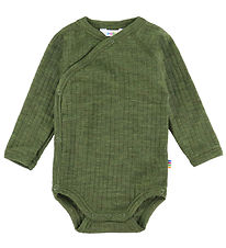 Joha Slå-om Body l/æ - Uld - Rib - Mørk Oliven Joha Slå-om Body l/æ - Uld - Rib - Mørk Oliven