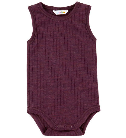 Joha Body u/æ - Uld - Rib - Blomme Joha Body u/æ - Uld - Rib - Blomme