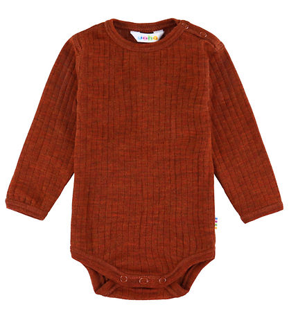 Joha Body l/æ - Uld - Rib - Rust Joha Body l/æ - Uld - Rib - Rust