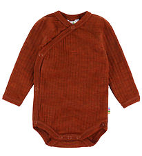 Joha Slå-om Body l/æ - Uld - Rib - Rust Joha Slå-om Body l/æ - Uld - Rib - Rust