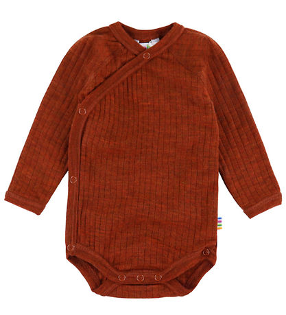 Joha Slå-om Body l/æ - Uld - Rib - Rust Joha Slå-om Body l/æ - Uld - Rib - Rust