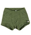 Joha Boxershorts - Uld - Rib - Mørk Oliven Joha Boxershorts - Uld - Rib - Mørk Oliven