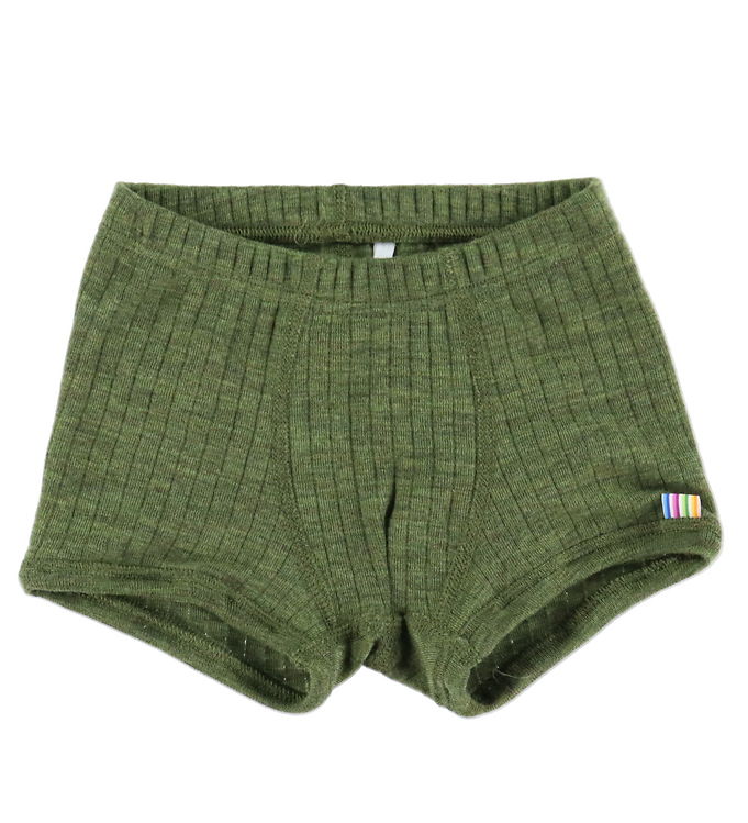 Joha Boxershorts - Uld - Rib - Mørk Oliven