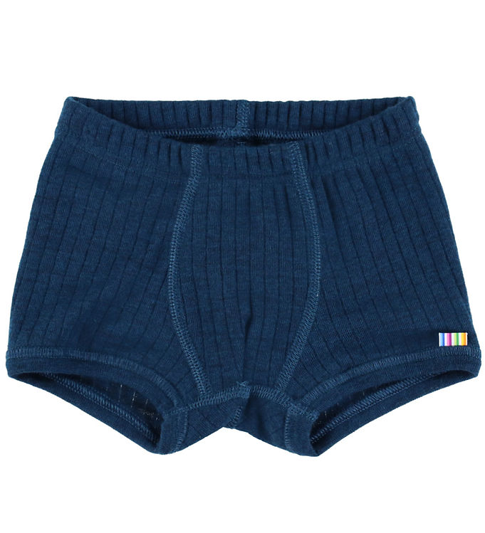 Joha Boxershorts - Uld - Rib - Mørk Turkis