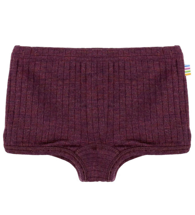 Joha Hipsters - Uld - Rib - Blomme