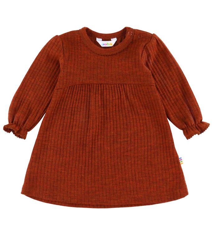 Joha Kjole - Uld - Rib - Rust