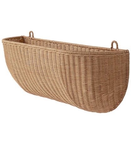 Ferm Living Væglomme - Flettet Rattan - 75x25 cm - Natural Ferm Living Væglomme - Flettet Rattan - 75x25 cm - Natural
