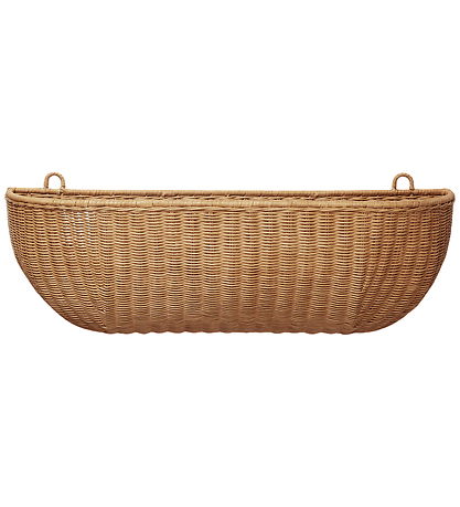 Ferm Living Væglomme - Flettet Rattan - 75x25 cm - Natural Ferm Living Væglomme - Flettet Rattan - 75x25 cm - Natural