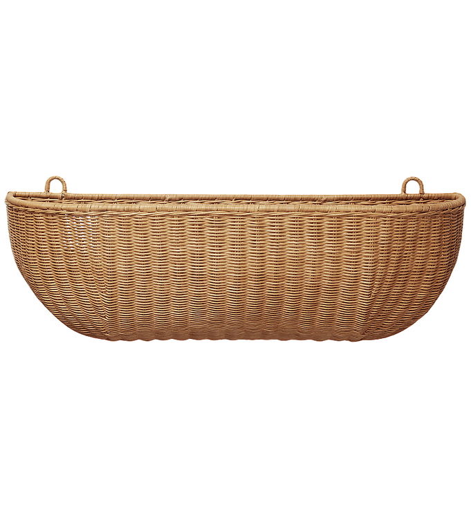 Ferm Living Væglomme - Flettet Rattan - 75x25 cm - Natural