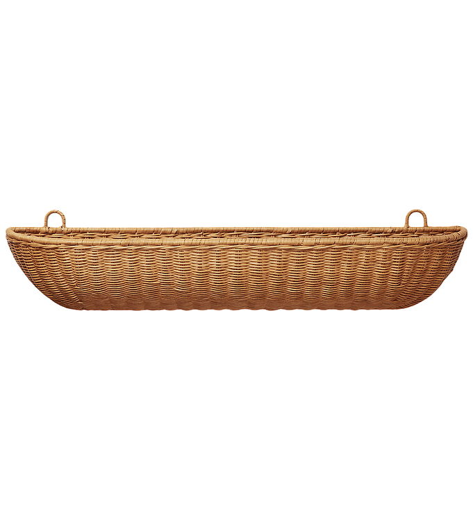 Ferm Living Væglomme - Flettet Rattan - 75x14 cm - Natural