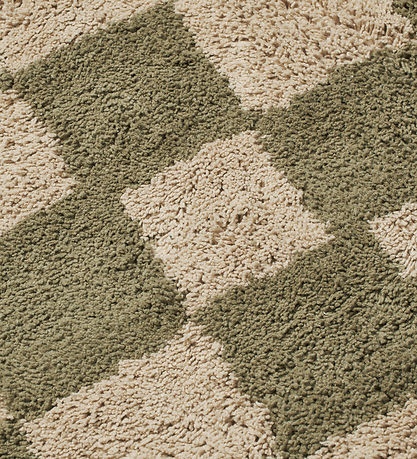 Ferm Living Gulvtæppe - Mara - 80x150 cm - Elm Green/Warm Sand Ferm Living Gulvtæppe - Mara - 80x150 cm - Elm Green/Warm Sand