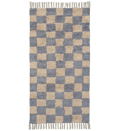 Ferm Living Gulvtæppe - Mara - 80x150 cm - Mist Blue/Warm Sand Ferm Living Gulvtæppe - Mara - 80x150 cm - Mist Blue/Warm Sand