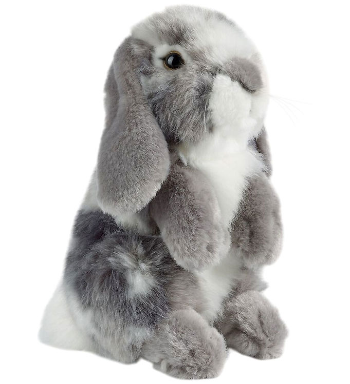 Living Nature Bamse - 18x14 cm - Siddende Kanin - Grå