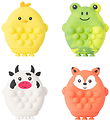 Keycraft Legetøj - Pop Farm Animals - Assorteret - Gul/Grøn/Rød/