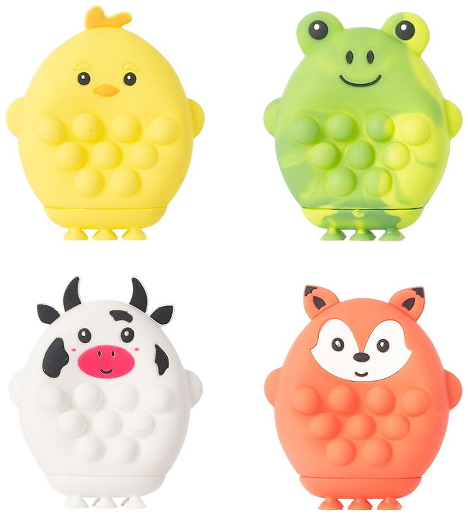 Keycraft Legetøjsfigur - Pop Farm Animal - Assorteret - Gul/Grøn