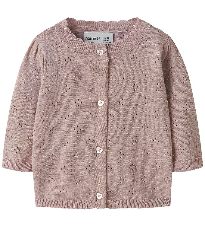 Name It Cardigan - Strik - NbfRolia - Keepsake Lilac