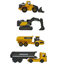 Majorette Legetøj - Volvo Arbejdsmaskiner - 4 stk Majorette Legetøj - Volvo Arbejdsmaskiner - 4 stk