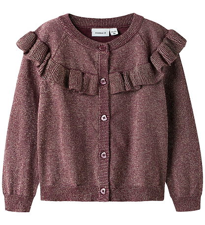 Name It Cardigan - Strik - NmfRefraja - Burgundy