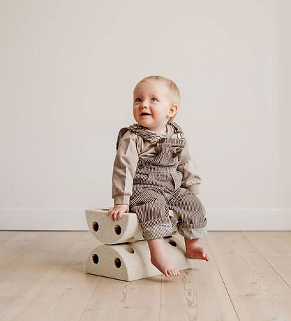 MODU Børneskammel - 4 Dele - Sand Grey/Honey Yellow MODU Børneskammel - 4 Dele - Sand Grey/Honey Yellow