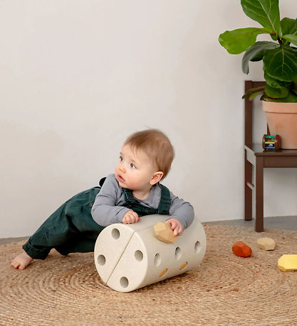 MODU Børneskammel - 4 Dele - Sand Grey/Honey Yellow