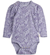 Mini Rodini Body l/æ - Leopard - AOP - Purple