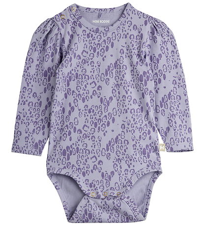 Mini Rodini Body l/æ - Leopard - AOP - Purple