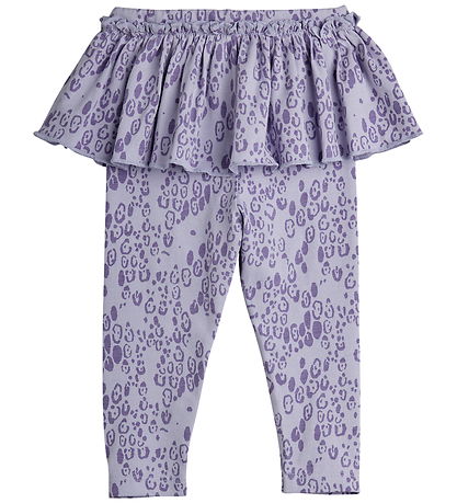 Mini Rodini Leggings - Leopard - AOP - Purple