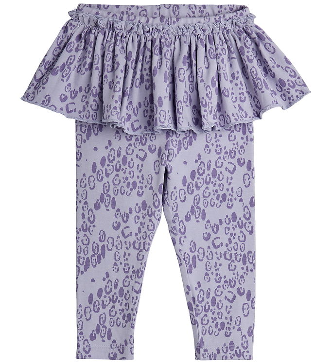 Mini Rodini Leopard AOP Leggings - Purple