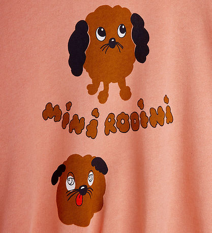 Mini Rodini Sweatshirt - Doggies - Pink Mini Rodini Sweatshirt - Doggies - Pink