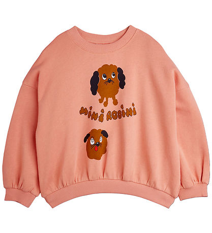 Mini Rodini Sweatshirt - Doggies - Pink Mini Rodini Sweatshirt - Doggies - Pink