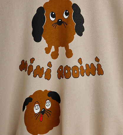 Mini Rodini Sweatshirt - Doggies - Beige