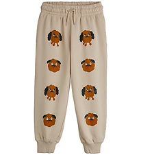 Mini Rodini Sweatpants - Doggies - Beige Mini Rodini Sweatpants - Doggies - Beige