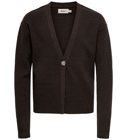 Kids only Cardigan - KogKatia - Black Coffee/Melange Kids only Cardigan - KogKatia - Black Coffee/Melange
