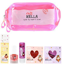 Miss Nella Makeup Bag w. Contents - Pink Glamorous Picks