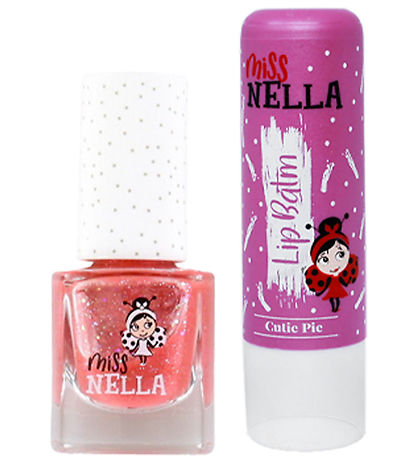 Miss Nella Makeup Bag w. Contents - Pink Glamorous Picks
