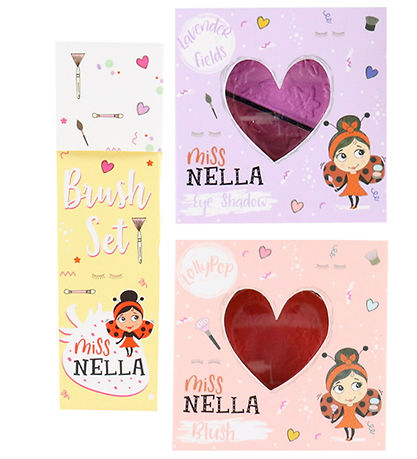 Miss Nella Makeup Bag w. Contents - Pink Glamorous Picks