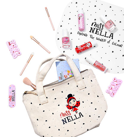 Miss Nella Sminketaske m. Indhold - Happy Birthday to Me Blue - 