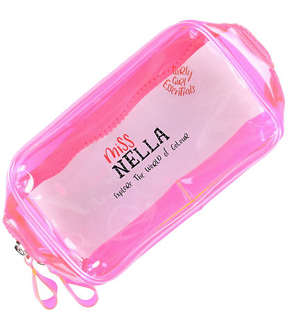 Miss Nella Makeup Bag w. Content - Girly Girl Pink