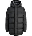 Jack & Jones Dynejakke - Long - JcoUnion - Black