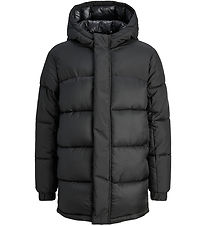 Jack & Jones Dynejakke - Long - JcoUnion - Black